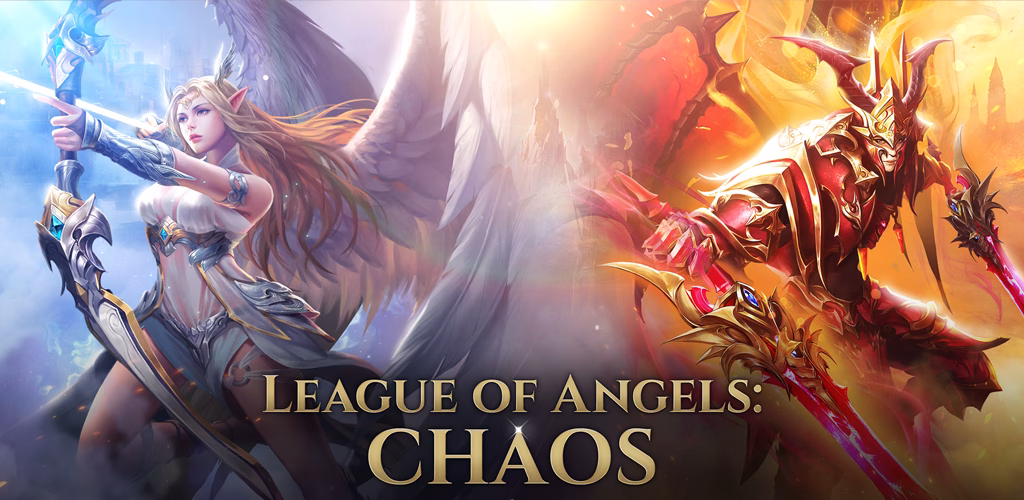 Background لعبة League of Angels Chaos الأصلية – معارك ملحمية بأجنحة وسحر 