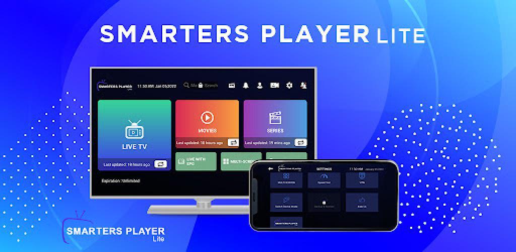 Background تحميل Smarters Player Lite أحدث إصدار 2025 للاعب IPTV بخفة وسرعة 