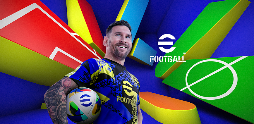 Background تنزيل eFootball v9.5.0 MOD APK – أموال لا محدودة، تسديدات خارقة، وأهداف من زوايا صعبة 