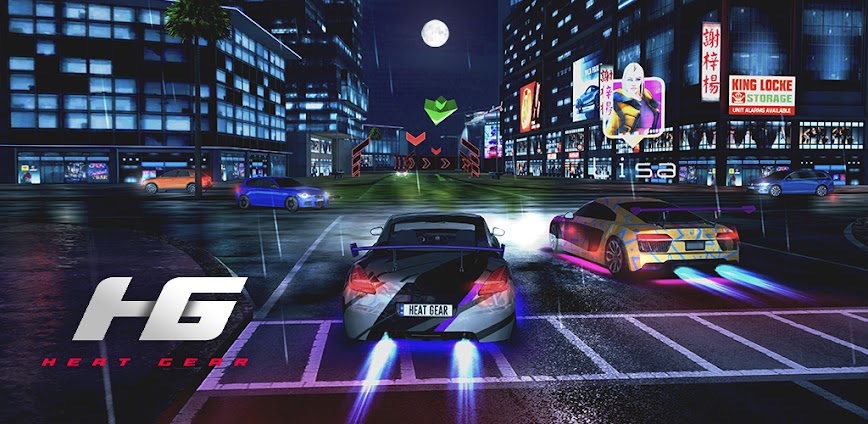 Background تحميل Heat Gear Mod APK 0.9.7: استمتع بسباقات السيارات المثيرة (أموال غير محدودة)