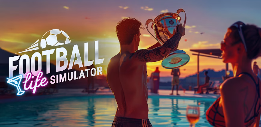 Background عيش حلم النجومية: اكتشف لعبة Football Life Simulator MOD APK بمال لا نهائي! 