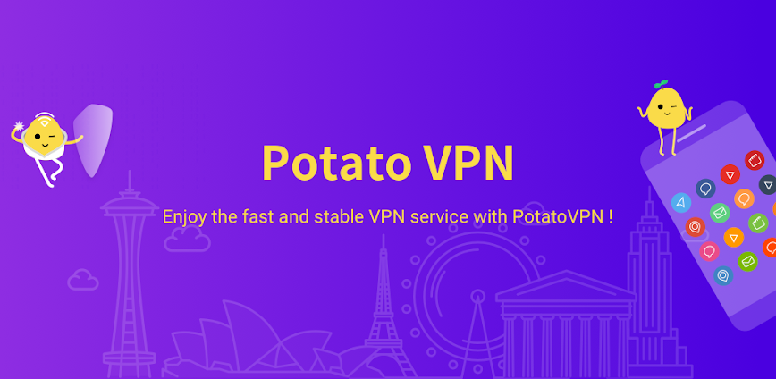 Background Potato VPN: الخصوصية والأمان بين يديك، هل هو خيارك الأفضل للاتصال الآمن؟ 